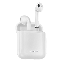 Наушники вставные Usams BHULC02 LC Dual bluetooth 5.0 белый 