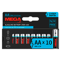 Батарейка Promega LR6 AA BL10 Alkaline 1.5V (10/100/800/20800)