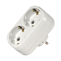 Разветвитель Makel 2р.С/З белый 10031 (1/20)