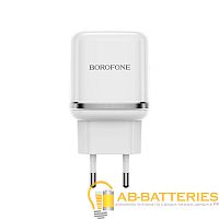 Сетевое З/У Borofone BA36A 1USB 3.0A 18W QC3.0 белый (1/65/260)