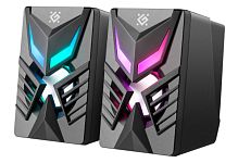 Колонки 2.0 Defender Solar 6 6W с подсветкой USB черный (1/30)