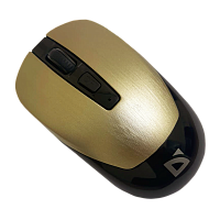 Мышь беспроводная Defender MM-605 классическая USB золотой (1/40)