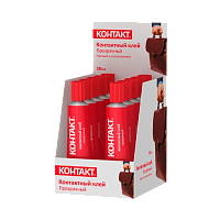 Клей Контакт контактный 30мл BOX10 шоу-бокс прозрачный (10/120)