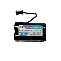 Аккумулятор ET RC-4808WSM PK1 черный, 4.8V, 800mAh, Ni-Cd (1/100)