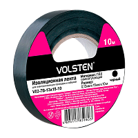 Изолента Volsten 15мм*10м ПВХ черный (1/10/500)