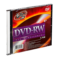 Диск DVD-RW VS 4.7GB 4x 5шт. SlimCase (5/200) 