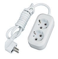 Удлинитель ЭРА UX 2р.С/З 10A 5.0м белый