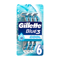 Бритва одноразовая Gillette "BLUE3 Cool" 3 лезвия ENG 6шт. (1/12)