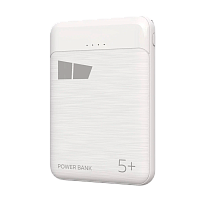 Внешний аккумулятор MORE CHOICE PB33-05 5000mAh 2.1A 2USB белый