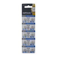 Батарейка GoPower G5/LR754/LR48/393A/193 BL10 Щелочная 1.55V (10/100/3600)
