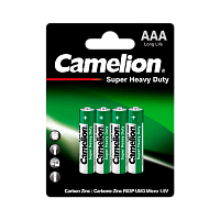 Батарейка Camelion Super R03 AAA BL4 Heavy Duty 1.5V (4/48/1152)