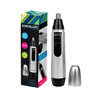 Триммер для носа и ушей Ergolux ELX-HT02-C42 серебристый (1/96)