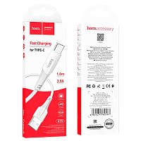 Кабель HOCO X70 USB (m)-Type-C (m) 1м 3.0A нейлон белый (1/31/310)
