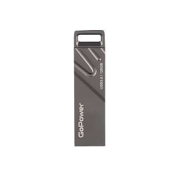 Флеш-накопитель GoPower TITAN 128GB USB3.0 металл черный графит (1/50/1000) 