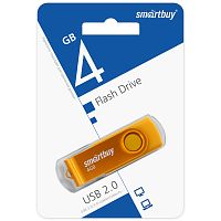 Флеш-накопитель Smartbuy Twist 4GB USB2.0 пластик желтый