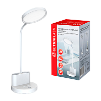 Светильник настольный Ultraflash UF-818 6W 230V на основании 3 ур.ярк. белый (1/60)
