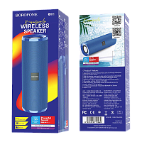 Портативная колонка Borofone BR1 bluetooth 5.0 синий (1/60)