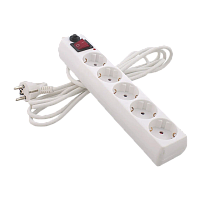 Сетевой фильтр Старт SP 5р.С/З 16A 3.0м ПВС с выкл. белый (1/20)