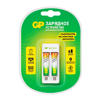 З/У для аккумуляторов GP E211/75AAAHCCS-2CR1 AA/AAA Ni-MH 2 слота +2AAA 750mAh (1/5/10)