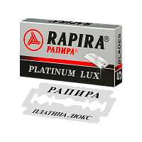 Лезвия Rapira Platinum lux двустронние 5шт в упаковке, цена за 1 лезвие (5/100)
