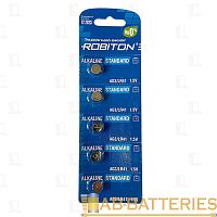 Батарейка ROBITON STANDARD R-AG3-0-BL5 (0% Hg) AG3 LR41 392 192 BL5 5/100/5000
