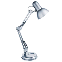 Светильник настольный Camelion KD-313 60W 230V E27 на основании серебряный (1/6)