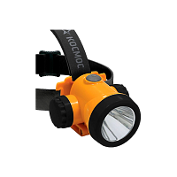 #Фонарь налобный Космос H3WLi-On 3W 1LED от аккумулятора 2 режима желтый (1/12/96)