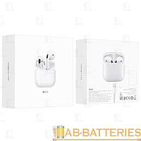 Наушники вставные Borofone BW02 Plus bluetooth 5.0 с микр. белый (1/20/120)
