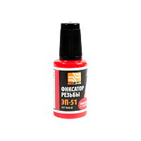 Фиксатор резьбы ЭП-51, красный, флакон с кистью, 22 мл Solins (1/10)