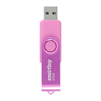 Флеш-накопитель Smartbuy Twist 64GB USB2.0 пластик розовый