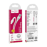 Кабель HOCO X37 USB (m)-Lightning (m) 1м 2.4A ПВХ белый (1/31/310)