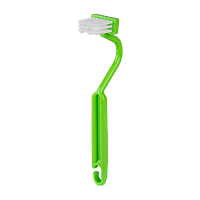 Щетка для унитаза Рыжий кот TB-01 изогнутая рукоятка зеленый (1/20/500)
