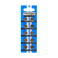 Батарейка Трофи G8/LR1120/LR55/391A/191 BL10 Alkaline 1.55V (10/200/1600) 