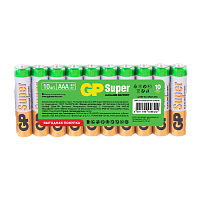 Батарейка GP Super LR03 AAA Shrink 10 Alkaline 1.5V (10/100/800)