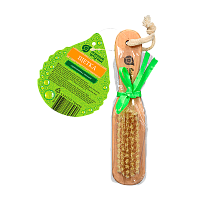 Щетка массажная Банные штучки 18см двусторонняя с пемзой (1/30)