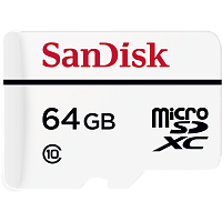 Карта памяти microSD SanDisk High Endurance 64GB Class10 20 МБ/сек с адаптером