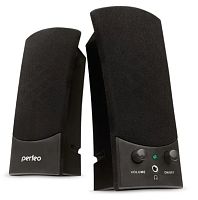 Колонки 2.0 Perfeo UNO Jack 3.5мм черный
