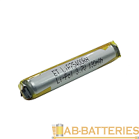 Аккумулятор ET LiP75400R Li-Pol, 3.7В, 120мАч, диаметр 7.5мм, длина 40мм
