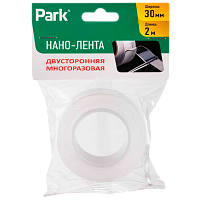 Нано-лента Park акрил 2м*30мм двусторонняя прозрачный (1/12/204)