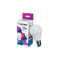 Лампа светодиодная Космос A60 E27 13W 6500К 200-240V груша матовая (1/10/80)