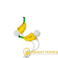 Наушники внутриканальные L-PRO S51MP Banana желтый белый (1/10/120)