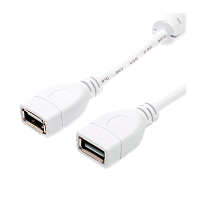 Кабель Atcom USB (f)-USB (f) 1.8м силикон стаб.напр. белый (1/10/250)