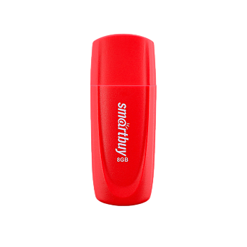 Флеш-накопитель Smartbuy Scout 8GB USB2.0 пластик красный 
