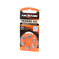Батарейка ANSMANN Zinc-Air  13 UK BL6
