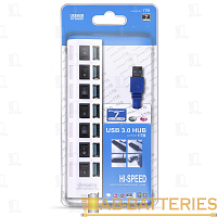 USB-Хаб Smartbuy 7307 7USB USB3.0 с выключателем белый