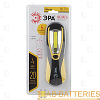 Фонарь универсальный ЭРА RB-701 Практик 5W COB от батареек черный желтый (1/8)