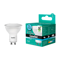 Лампа светодиодная Camelion MR16 GU10 5W 4500К 170-265V софит матовая (1/5/100)