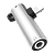 Переходник AUX HOCO LS21 Jack 3.5mm (f)-Lightning (m)/Lightning (f) пластик серебряный (1/30/300)