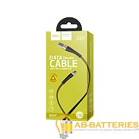 Кабель HOCO U39 USB (m)-Type-C (m) 1.2м 2.4A ткань золотой черный (1/24/240)