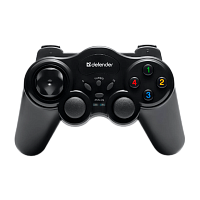 Геймпад беспроводной Defender Game Master USB 12 кн./2 стика черный (1/20/40)